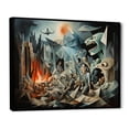 thumbnail image 2 of Designart "Pablo s Masterpiece Guernica s Legacy III" Masterpiece Floater Framed Wall Art Living Room, 2 of 7