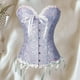 thumbnail image 4 of Mujeres Corset Encaje Deshuesado Overbust Gothic cinturo para Navidad y fiestas - Baoblaze Corsé con ribete de encaje floral, 4 of 8