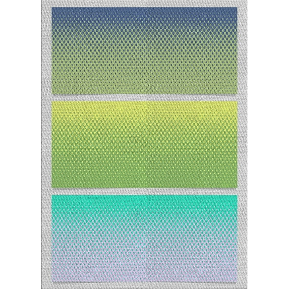 Ahgly Company Indoor Rectangle Patterned Pale Green Novelty Area Rugs, 8' x 12'