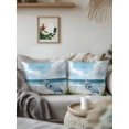 thumbnail image 3 of Outdoor Pillows Waterproof, Coastal Birds Bedding Throw Pillows with Insert for Couch Sofa Bed, Seabird Summer Tropical Beach 18x18 Inch Pillowcases Decorative Camping Patio Pillow Set of 2, 3 of 8