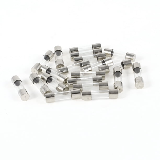 20 piezas de fusibles de vidrio de acción rápida 5A 250V 5mm x 20mm