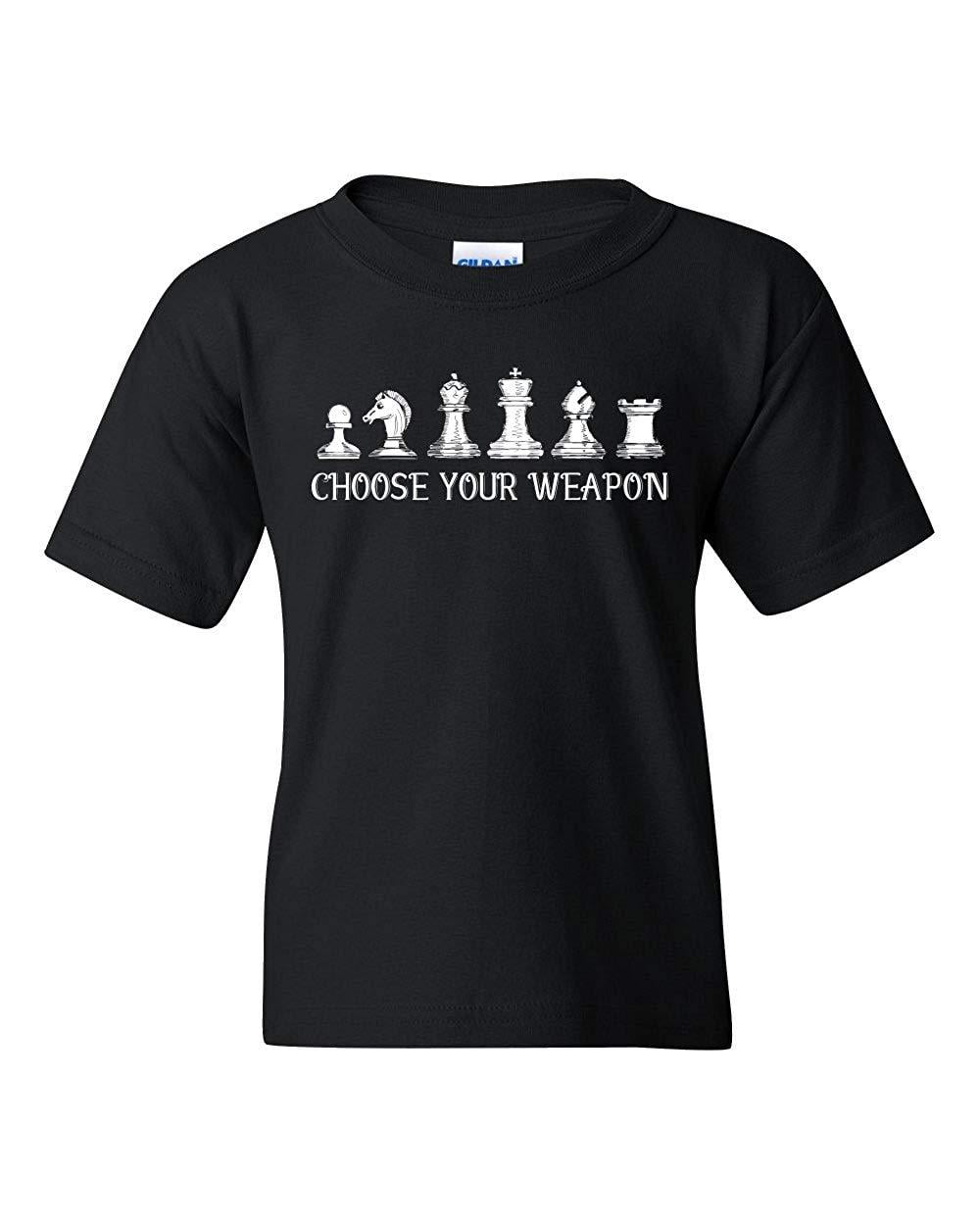 Mens Choose Your Weapon Chess Pieces Game Novelty Sweatshirt