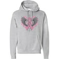 thumbnail image 2 of Inktastic Breast Cancer Cool Wings Adult Hoodie Sweatshirt, 2 of 4
