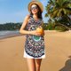 thumbnail image 3 of Disketp Colorful With Blue Oriental para Vestido sin Mangas para Mujeres, Vestidos de Verano para Mujeres, Casual y Holgado para la Playa, 3 of 7