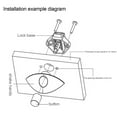 thumbnail image 3 of 14-16mm Half-Moon RV Latch Button Push Lock Motorhome Cabinet for Yachts Trailer, 3 of 9