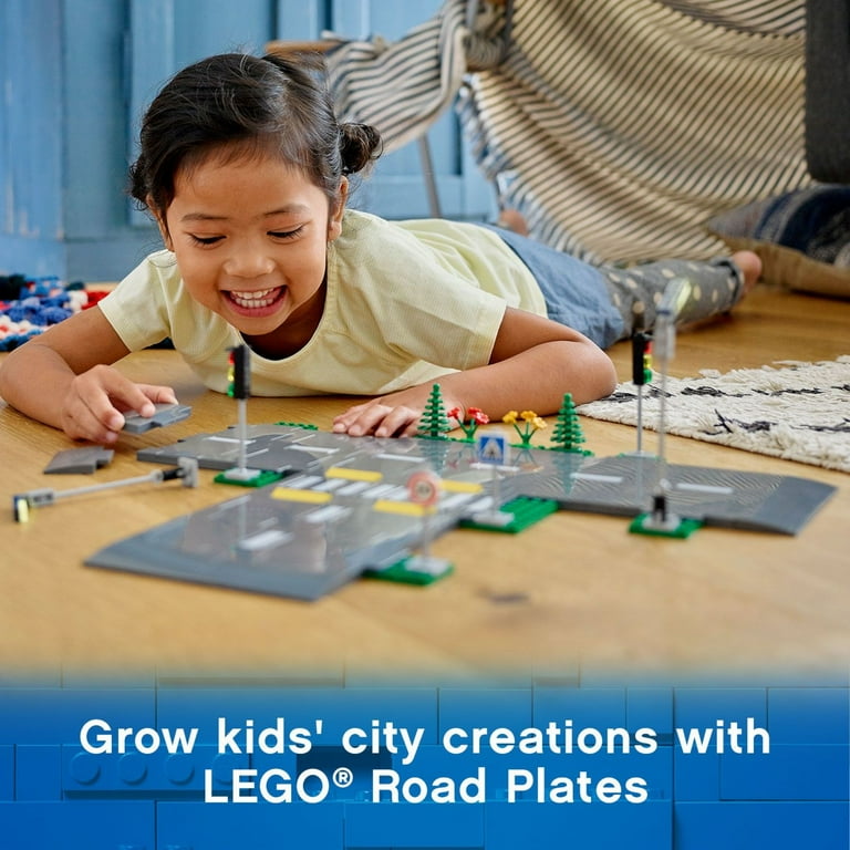 LEGO City Road Plates Building Toy Set 60304, with Traffic Lights