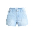 thumbnail image 5 of Time and Tru Women's and Women’s Plus High Rise Denim Utility Shorts, Sizes 0-22, 5 of 5