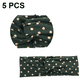 thumbnail image 2 of Bandas elásticas para la cabeza con estampado floral de lunares anchos, bandas para el cabello trenzadas con nudos cruzados, 2 of 5