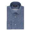 DKNY Mens Blue Houndstooth Collared Dress Shirt XL 17- 34/35
