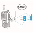 thumbnail image 4 of G-Shape Ear-Hook Headset auricular PTT MIC 2Pin para MIDLAND GXT400 / 450 Radio SM SunniMix Auriculares walkie talkie, 4 of 8