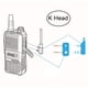 thumbnail image 4 of G-Shape Ear-Hook Headset auricular PTT MIC 2Pin para MIDLAND GXT400 / 450 Radio SM SunniMix Auriculares walkie talkie, 4 of 8