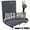Grey-1 Pack, variant on FUNDANGO Stadium Seat with Back Support to 300lbs, Bleachers Seat for Adults,Foldable Stadium chairs with Back Support, Portable Stadium Seats for Bleachers, 1 Pack