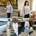 thumbnail image 5 of Frostluinai Women's Sweatshirts Thanksgiving Pullover Crew Neck Long Sleeve Graphic Pullover Casual Loose Sweat Shirt for Fall Winter, 5 of 5