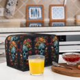 thumbnail image 5 of Toaster Covers 2 Slice, Butterfly Flower Skull A Waterproof Bread Machine Cover Fits for Standard 2 Slice Toasters, Home Decor Toaster Protection with Hanging Rope, 5 of 7