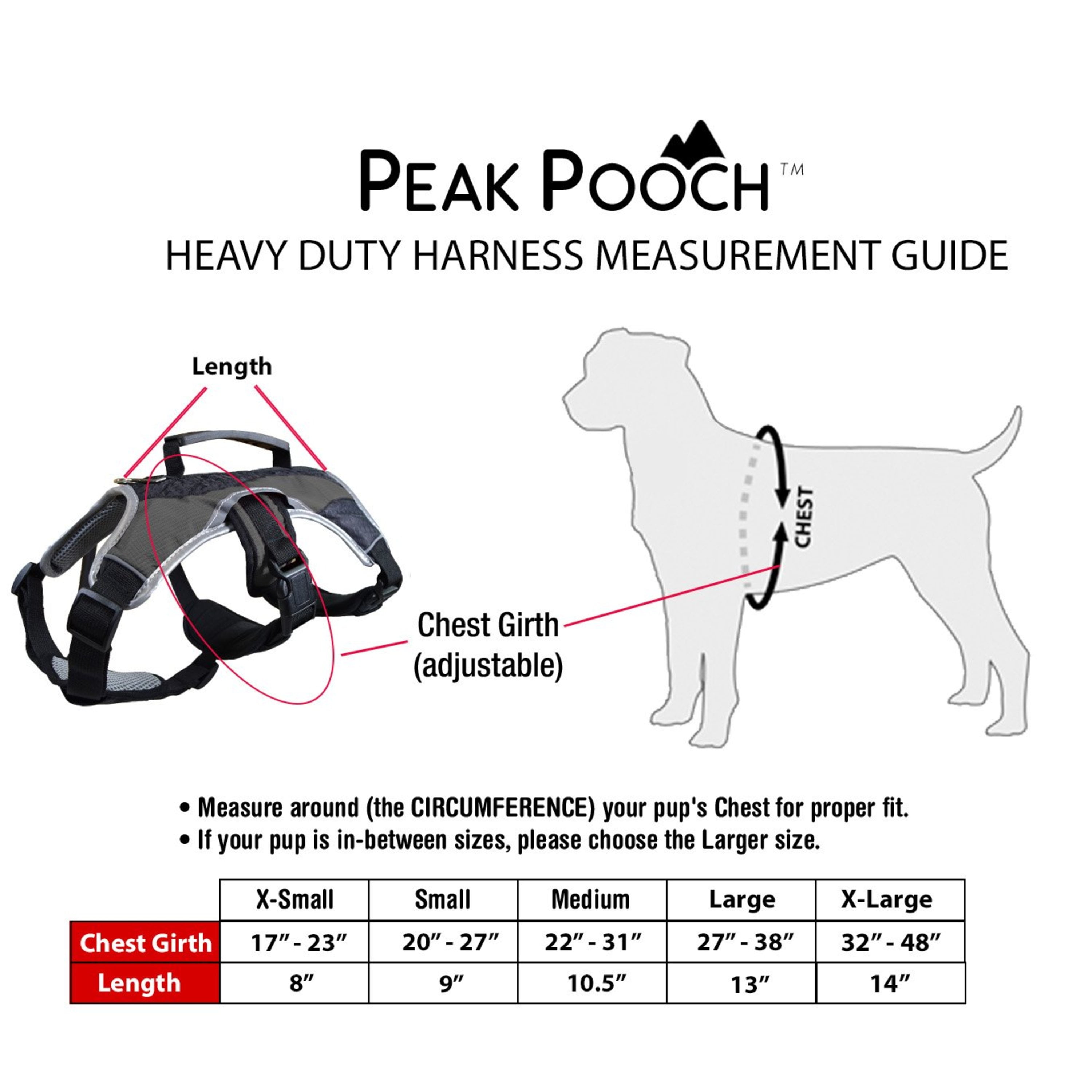 Good2go hotsell harness sizing