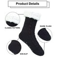 thumbnail image 6 of 2 pairs Fuzzy Socks for Women Fluffy Cozy Winter Warm Soft Fleece Comfy Thick Socks, 6 of 9
