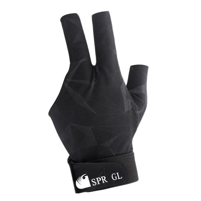 Guante de billar Colamx 3 dedos Mano Izquierda Negro