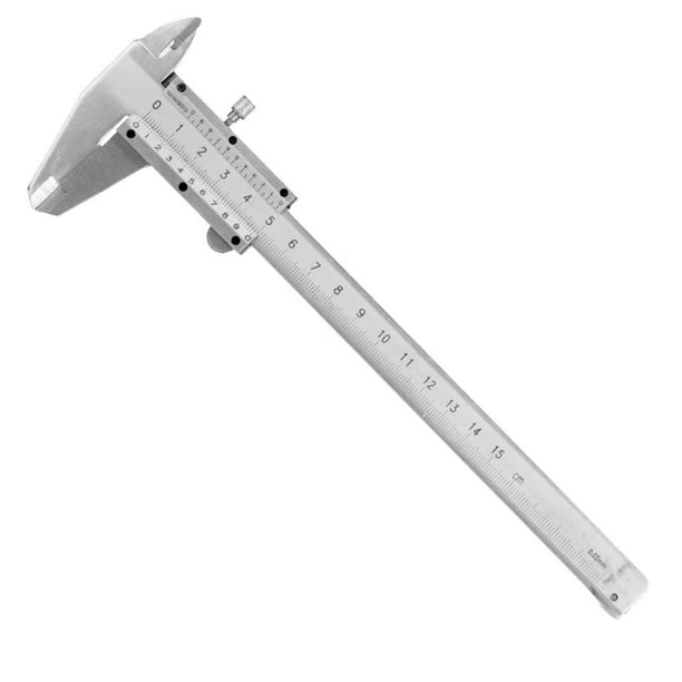 Pied à coulisse en métal en acier au carbone de haute précision Pied à coulisse  Vernier Micromètre Jauge Outil de mesure 0-150mm 