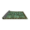 thumbnail image 2 of Ahgly Company Indoor Square Abstract Turquoise Blue Modern Area Rugs, 8' Square, 2 of 4
