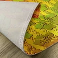 thumbnail image 5 of Ambesonne Rasta Place Mats Set of 4, Jamaican Island Flower, Standard Size, Pale Green Marigold, 5 of 6