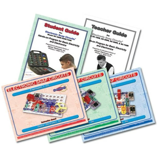 Snap Circuits PRO SC-500 Kit d'Exploration Électronique + Programme de Formation des Étudiants avec Guide d'Étude des Étudiants Parfait pour le Curriculum de la Tige