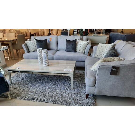 Plush Fluffy, Shine Crystal Silver Shag, 2'x3' Area Rug/Carpet by Makymo