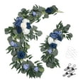 thumbnail image 1 of 2 guirnaldas de flores para decoración de bodas, rústicas y decorativas. Azul, 1 of 8