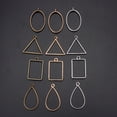 thumbnail image 3 of Aellinatey Personalized 10 Pcs Geometric Hollow Square Pendant Blanks Pressed Flower Frame, 3 of 20