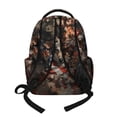 thumbnail image 2 of Xoenoiee Wolf Camo American Flag Print Backpacks School Bag for Boys Large Capacity Bookbag Shoulder Bags Kids Back to School Gift Travel Daypack Satchel Rucksack with Side Pockets, 2 of 7