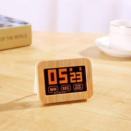 

Kitchen/Study Digital Timer & Stopwatch (99 minutes) Large Screen Loud Alarm Magnetic Stand / Invisible Holder