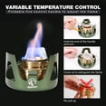 thumbnail image 2 of REDCAMP Mini Stove for Backpacking, Lightweight Brass Spirit Burner with Aluminium Stand for Camping Hiking, 2 of 7