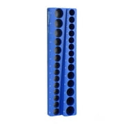 Hyper Tough Magnetic Metric Socket Organizer for 3/8 in Drive Sockets, Holds 28