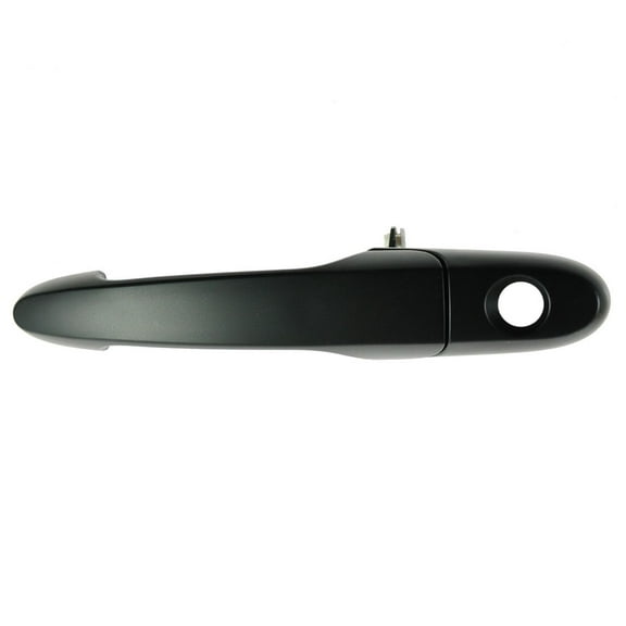 TRQ Door Handle Front Outer Black Smooth Driver Side LH for Buick Chevy Pontiac DHA48879