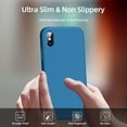 thumbnail image 5 of [3 in 1 for iPhone x Case/iPhone Xs case, Liquid Silicone Slim Shockproof Protective Phone Case 5.8 inch [Microfiber Lining] (Navy Blue)…, 5 of 11