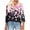 Pink Tops for Women_u, variant on CYMMPU Women's Basic Tees Tunic Tops Vintage V-Neck Summer Fall Floral Printed 3/4 Length Sleeve Business Work Blouses Swing Shirts 2025 Clothes Red L