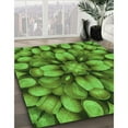 thumbnail image 3 of Ahgly Company Machine Washable Indoor Rectangle Transitional Green Area Rugs, 2' x 5', 3 of 7
