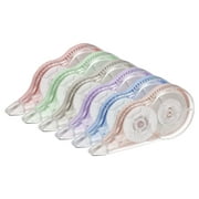Uxcell Correction Tape White Out Correct Tape Eraser Tapes Dispenser Supplies for Office Home 6 Colors 6 Pack