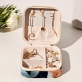 thumbnail image 6 of Squirrel Travel Portable Jewelry Organizer: Square Jewelry Box Storage Case and Display for Rings, Earrings, Necklaces, Bracelets, and More - Suitable for Girls and Women, 6 of 6