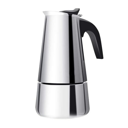 

Eagle Beak Design Moka Pot Portable Stainless Steel Coffee Pot Coffee Maker Pot for All Kinds of Stoves
