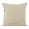 thumbnail image 2 of Fennco Styles Embroidered Floral Cotton Filled Decorative Throw Pillow, 18"Wx18"L (Ivory), 2 of 2