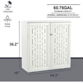 thumbnail image 3 of Horti Cubic Armoire de Rangement en Résine avec 1 Tablette, Boîte Deck Étanche de 60 Gallons pour l'Intérieur et l'Extérieur, 3 of 7