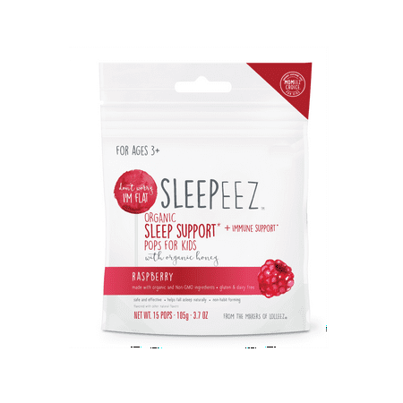 Sleepeez Organic Sleep Support* + Immune Support* Pops, Raspberry, 15ct