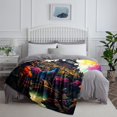 thumbnail image 4 of Blanket ，Colorful At Czestochowa Monastery Print Blanket，Soft Cozy Throw, 4 of 4