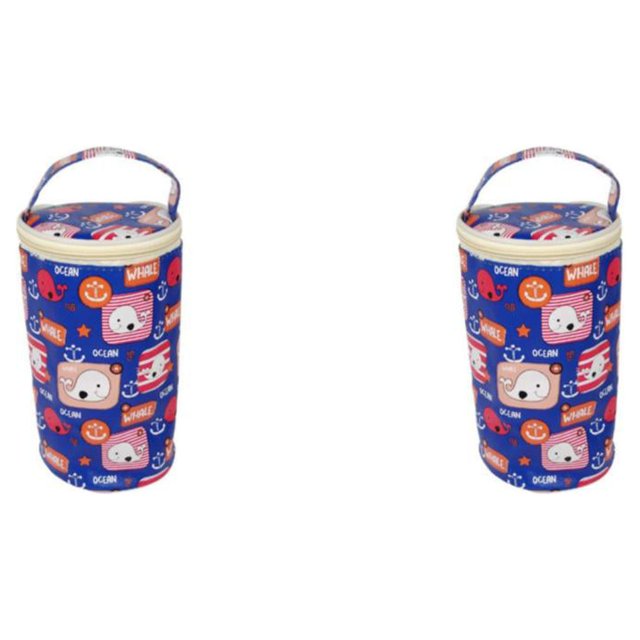 kurtrusly Durable And Safe Food Container For Convenient Storage And Transport Worry-free Service Insulated Lunch Box Storage Box Blue Little Whale 1 Insulation Bag 2Set