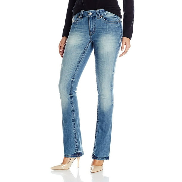 Seven7 - Seven7 Womens Slim Bootcut Jeans - Walmart.com - Walmart.com