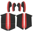 thumbnail image 1 of Unique Bargains 8Pcs/Set Car Door Panel Door Armrest Protector Cover Replacement for Honda Civic 10th Gen 2016-2020 Red with Red Line, 1 of 7