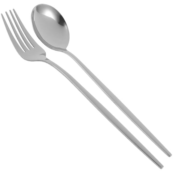NIAIZEK Stainless Steel Fork and Spoon Flatware Set for Kitchen and Home Use, Cutlery with Simple Design