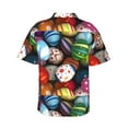 thumbnail image 3 of Daiia Easter Egg Hawaiian Shirt for Men Gentle Cotton Regular Short Sleeve Casual-XX-Large, 3 of 9