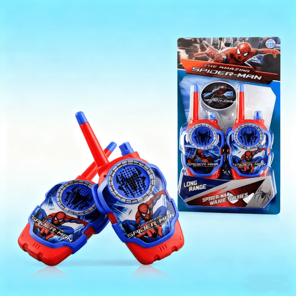 Kids Walkie Talkies Toys for 4 5 6 Years Old Boys,Spider Toy Gifts Age 4 5 6 7 8 Toddler Walkie Talkies 2 Pack with Lanyard for Outdoor Garden Hiking Camping Play Boy Girls Birthday Presents