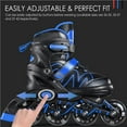 thumbnail image 2 of Toystoory Patines en línea ajustables para mujer, patines de ruedas resistentes al desgaste de alta elasticidad, zapatos de patinaje a prueba de Pescar Blues, 2 of 5